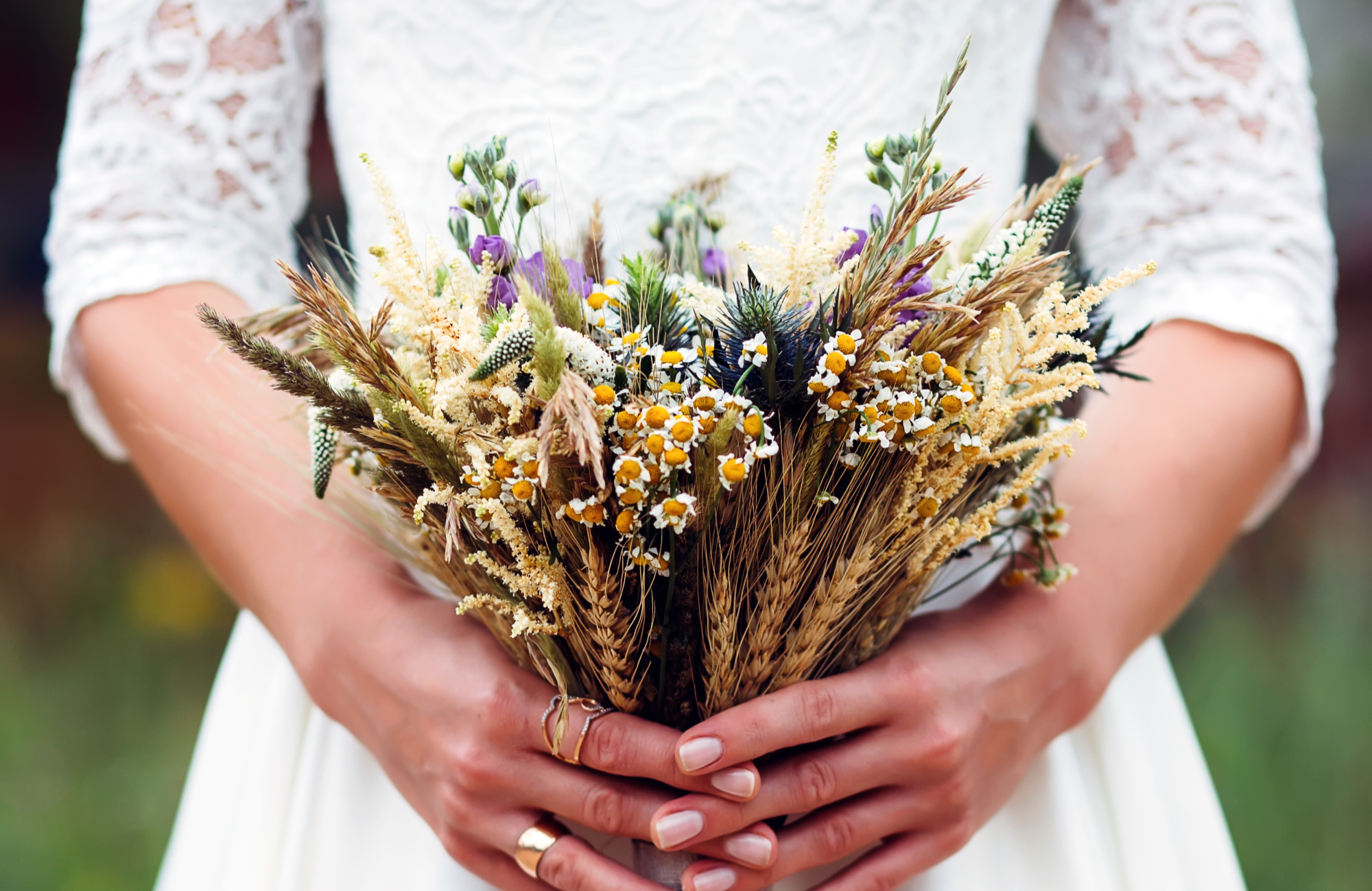 Trockenblumen zur Hochzeit