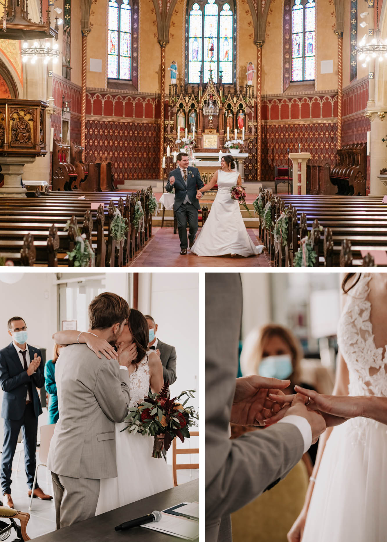 Hochzeit in der Kirche und im Standesamt